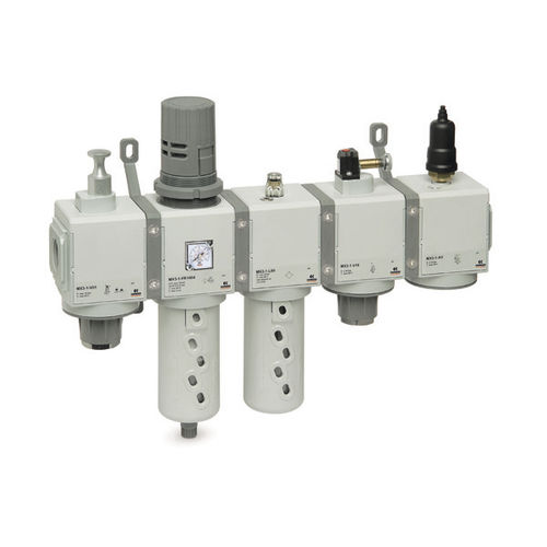 Filtre régulateur lubrificateur à air comprimé - MX series - CAMOZZI AUTOMATION - modulaire / vertical / compact