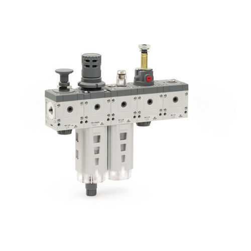Filtre régulateur lubrificateur à air - MD series - CAMOZZI AUTOMATION - à cartouche / modulaire / compact