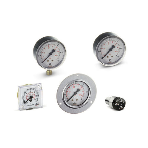 Manomètre différentiel - M series - CAMOZZI AUTOMATION - à cadran / fileté / à capsule