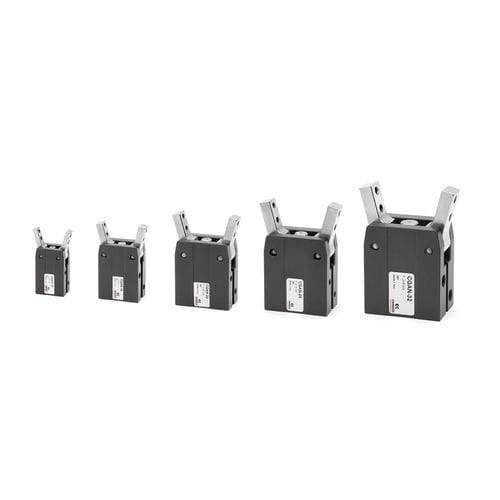 Pince de préhension angulaire - CGAN series - CAMOZZI AUTOMATION - pneumatique / à 2 mâchoires / pour pièces