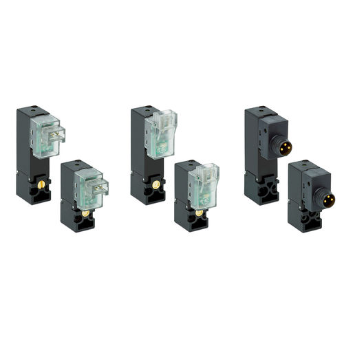 Électrovanne à commande directe - K series - CAMOZZI AUTOMATION - 2/3 voies / pour gaz / compacte