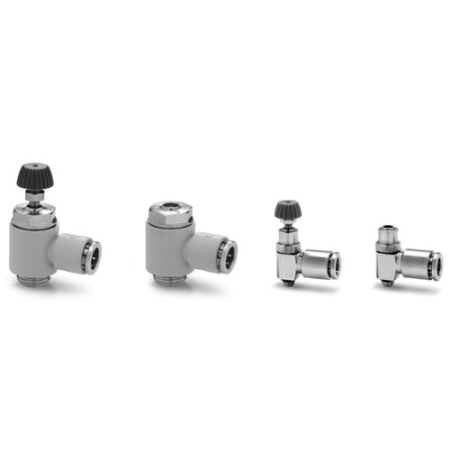 Vanne de contrôle de débit - PSCU, PMCU, PSVU, PMVU, PSCO, PMCO series - CAMOZZI AUTOMATION - à pointeau / manuelle / pour air