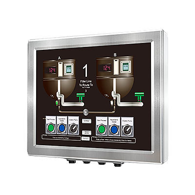 Moniteur TFT-LCD - ADM-5817AX - Arista - à écran tactile résistif à 5 fils / industriel / de stockage