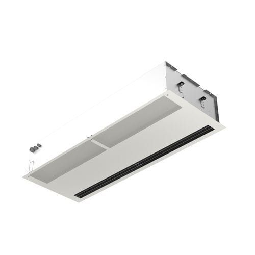 Rideau d'air ambiant - FINESSE EC - 2VV s.r.o. - horizontal / montage au plafond / commercial