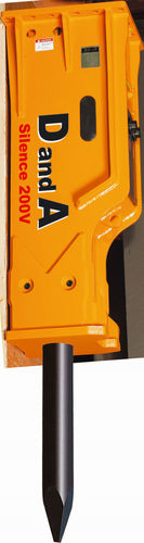 Marteau hydraulique - D&A 200V - D&A Heavy industry - pour porteur moyen / vertical