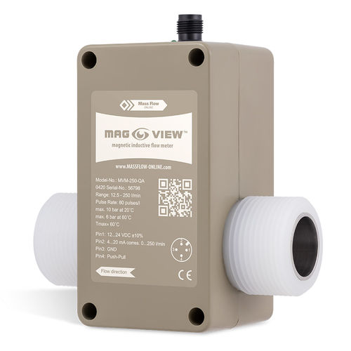 Débitmètre électromagnétique - MVM-250-QA - Mass Flow ONLINE BV - magnétique / inductif / volumique