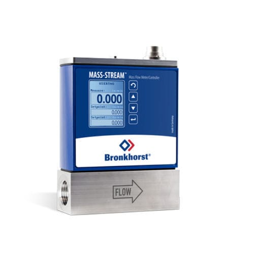 Débitmètre thermique - MS-108 - Mass Flow ONLINE BV - massique / pour gaz / en ligne