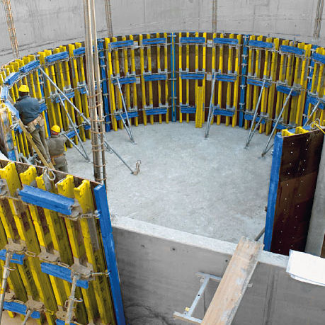 Coffrage circulaire - H20 - DOKA - courbe / circulaire / en bois