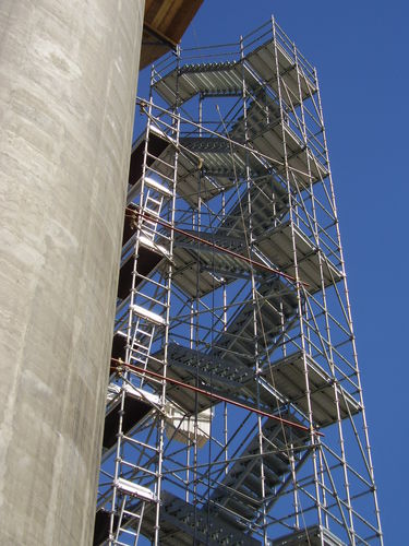 Escalier en aluminium - MP - PILOSIO - de chantier / de secours