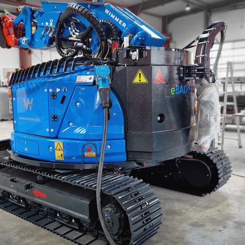 Mini pelle - e-Badger - WIMMER Hartstahl GmbH & Co KG - sur chenilles / électrique / diesel
