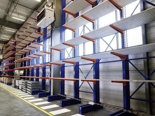 Rayonnage cantilever - 400 - 1 400 kg - duwic - réglable / pour charges lourdes