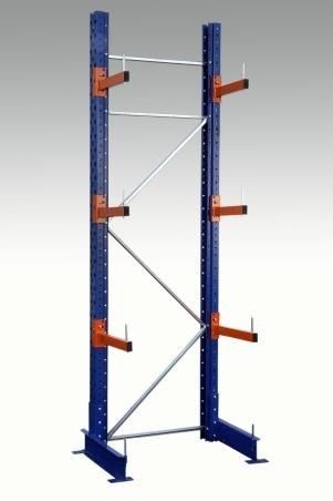 Rayonnage cantilever - 70 - 160 kg - duwic - pour charges longues / pour charges moyennes / pour charges légères