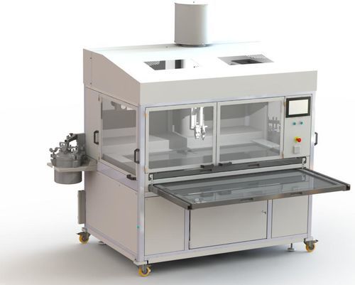 Machine d'application de colle froide - SA 158 - Suteau-Anver - totalement automatique / pour cuir