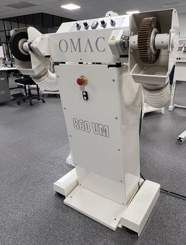Machine de polissage pour cuir - OMAC 860 VM - Suteau-Anver - industrielle / de finition / de lustrage