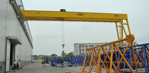 Semi-portique sur rail - GH Cranes & Components - pour les travaux de génie civil / pour atelier / bipoutre