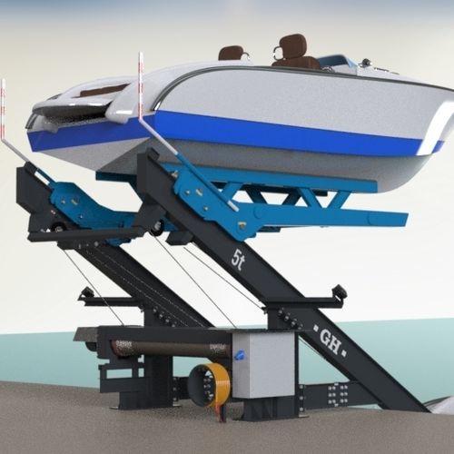 Système de mise à l'eau pour navire - GH Cranes & Components
