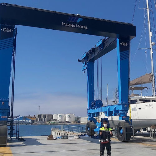 Portique automoteur - GH-110   - GH Cranes & Components - pour applications marines / de déchargement de navire / bipoutre