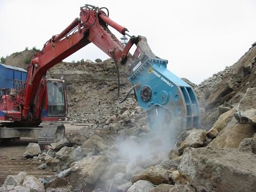 Broyeur de déchets - MSHP series - MSB corporation - à couteaux / vertical / pour excavatrice