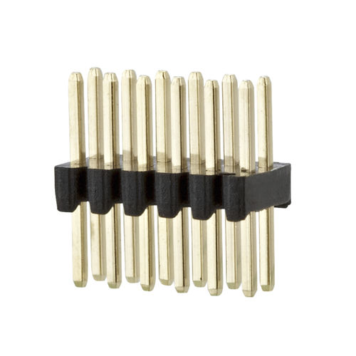 Barrette de contact mâle - PR20BxxVBDN - METZ CONNECT - à deux rangées / droite / 1,27 mm (0.050")