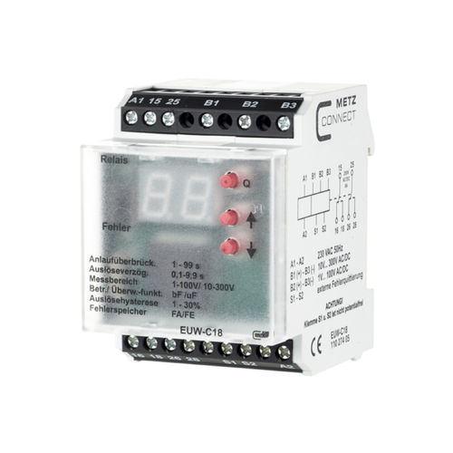 Relais de surveillance de tension - EUW-C18 230 V - METZ CONNECT - de courant / AC / DC