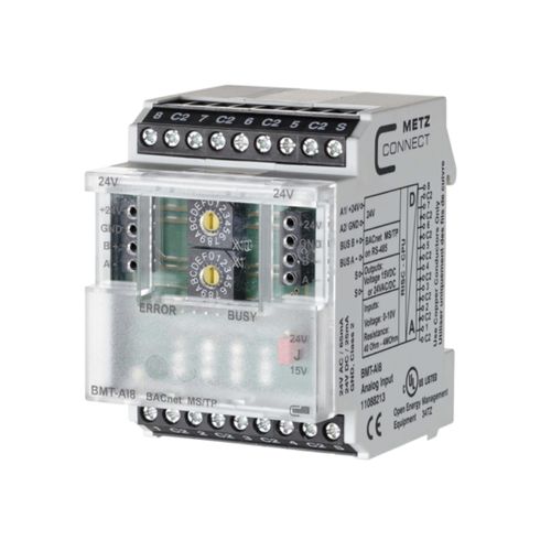 Module E/S analogique - BMT-AI8 BACnet MS/TP - METZ CONNECT - à 8 entrées / BACnet / configurable