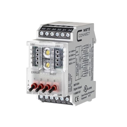 Module E/S numérique - BMT-DO4 BACnet MS/TP - METZ CONNECT - BACnet / à 4 sorties numériques / sur rail DIN