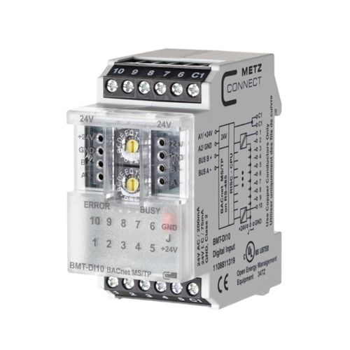 Module E/S numérique - BMT-DI10 BACnet MS/TP - METZ CONNECT - BACnet / à 10 E / sur rail DIN