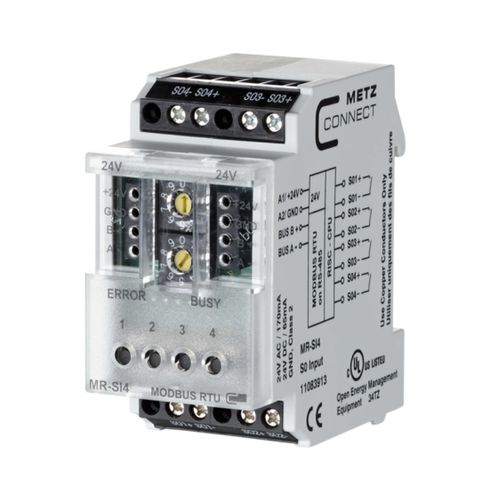 Module d'E/S numérique - MR-SI4 Modbus RTU - METZ CONNECT - Modbus RTU / à 4 entrées analogiques