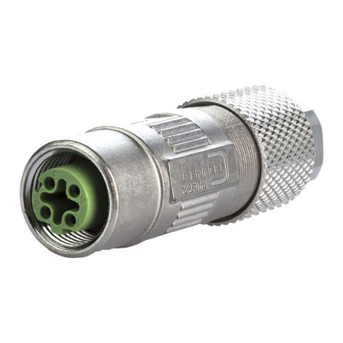 Connecteur de données - MMF891A115 - METZ CONNECT - femelle / M12 codé D / 4 pôles