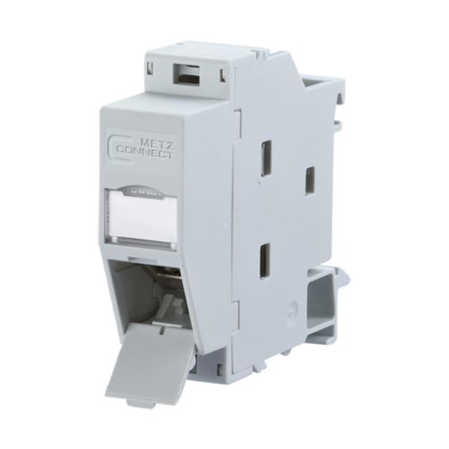 Connecteur de données - 1309A07003-E - METZ CONNECT - RJ45 / pour rail DIN / IEC