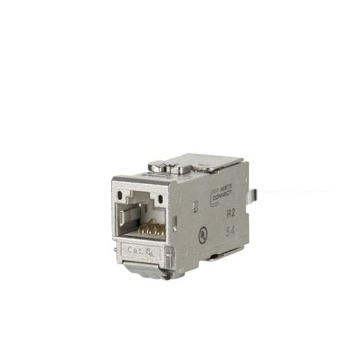 Connecteur de données - C6Amodul - METZ CONNECT - Ethernet / femelle / en zinc moulé sous pression