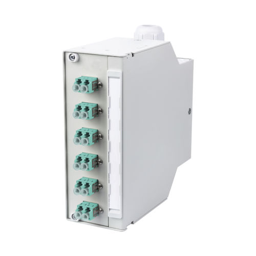 Répartiteur de fibre optique - OpDAT REGpro splice 6x LC-D - METZ CONNECT - standard / sur rail DIN