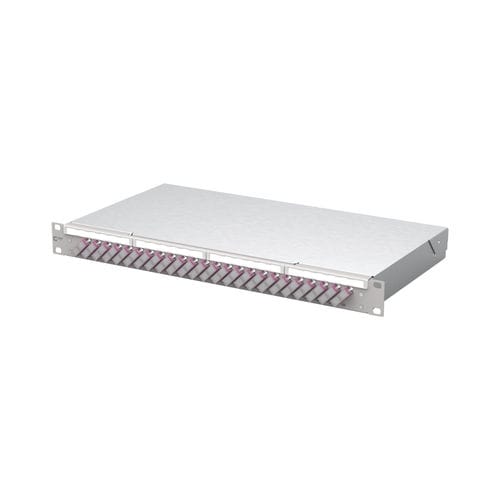 Panneau de brassage 19" - 150450BB24-E - METZ CONNECT - de fibre optique / OM4