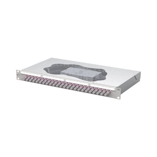 Panneau de brassage 19" - 150457BB24-E - METZ CONNECT - de fibre optique / OM4
