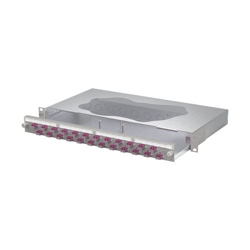 Panneau de brassage 19" - 1504607524-E - METZ CONNECT - de fibre optique / OM4
