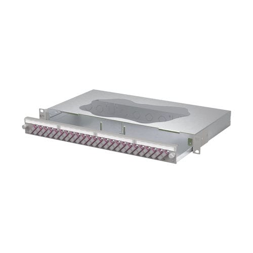 Panneau de brassage 19" - 150460BB24-E - METZ CONNECT - de fibre optique / OM4