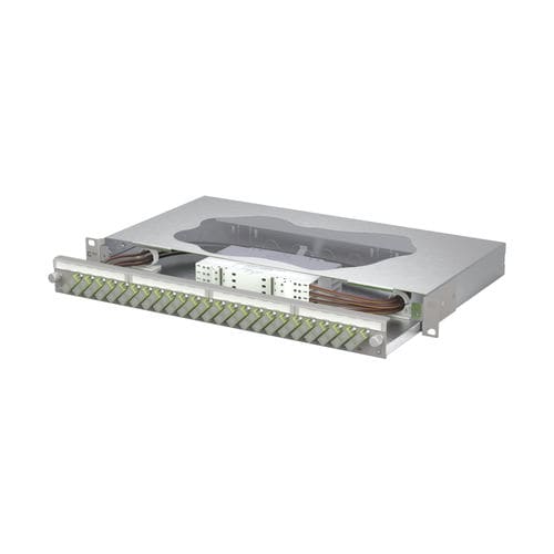 Panneau de brassage 19" - 150468BM24-E - METZ CONNECT - de fibre optique / OM5