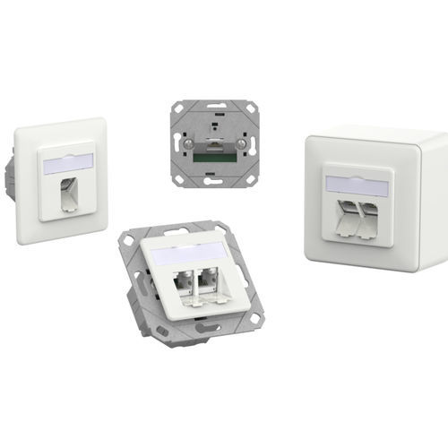 Connecteur de données - E-DAT C6A IDC - METZ CONNECT - RJ45 / en plastique / en zinc moulé sous pression