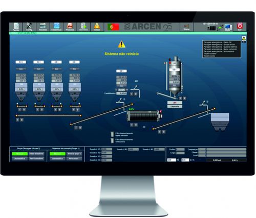Logiciel de commande - EUROXXI - ARCEN ENGENHARIA, S.A. - de mixage / de pesage / de process