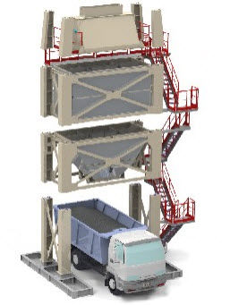Silo mobile - ARCEN ENGENHARIA, S.A. - pour asphalte