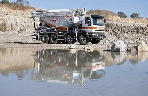 Camion pompe pour le béton - 73 m³/h, max. 24 m | TWINSTAR 3Z24 - SERMAC S.p.A.