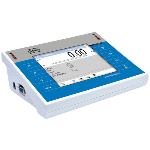 Terminal de pesage affichage LCD - PUE 7.1 series - RADWAG - avec écran tactile / benchtop / encastrable