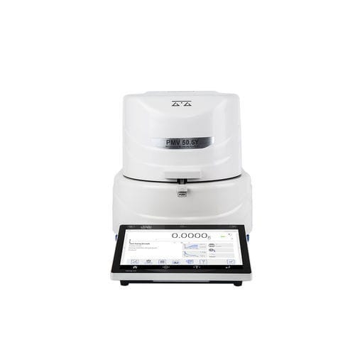Balance d'humidité de laboratoire - PMV 50.5Y - RADWAG - kilogrammes / externe / avec afficheur graphique