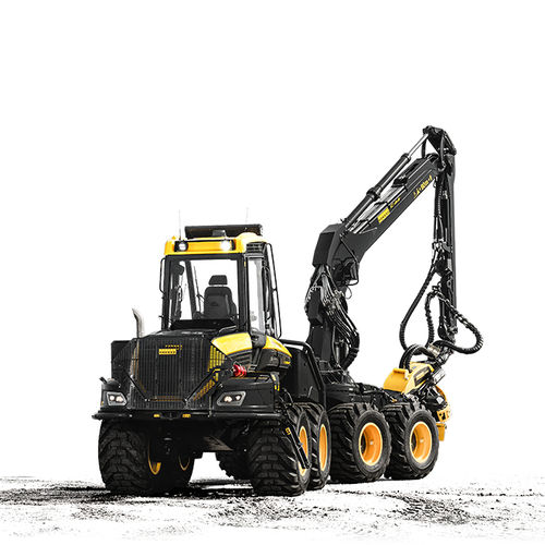 Abatteuse forestière à roues - Cobra - PONSSE - grue aérienne