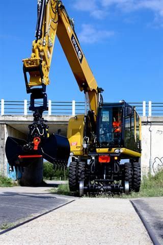 Pelleteuse intermédiaire - 22TRR  - UNAC - sur pneus / Tier 3 / pour chantier de construction