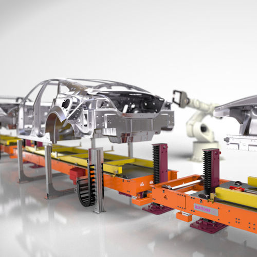 Système élévateur pour convoyage - LEANTECHNIK AG - pour carrosserie / pour voiture
