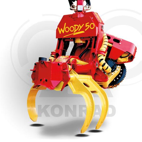 Grappin coupeur à rouleaux - WOODY H series - Konrad Forsttechnik