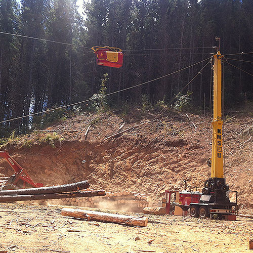 Grue mobile - KMS 4000 - Konrad Forsttechnik - télescopique / forestière / compacte
