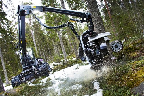 Abatteuse forestière sur pneus - 5HP GT - Oy Logset Ab