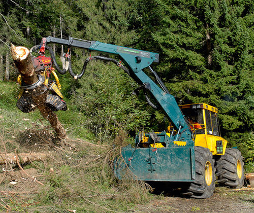 Débusqueur forestier - HSM 904ZL - HSM - Hohenloher Spezial-Maschinenbau GmbH & Co. K - à grappin